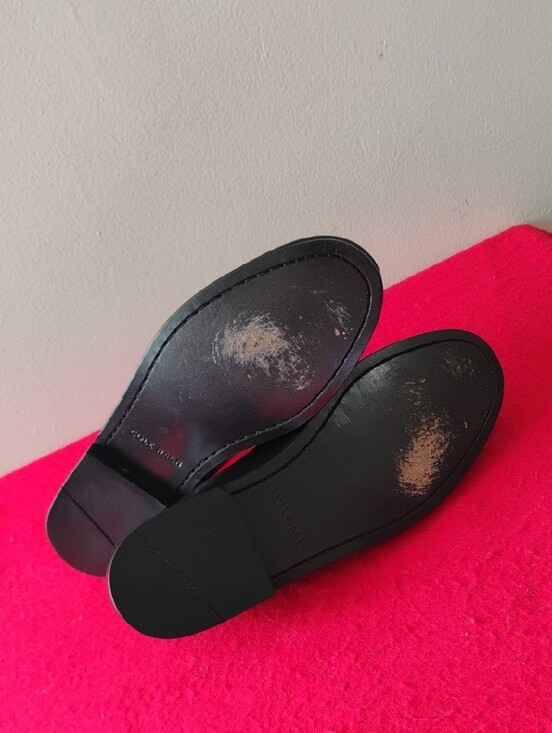 Cole Haan Black Leather Penny Loafers main image 7